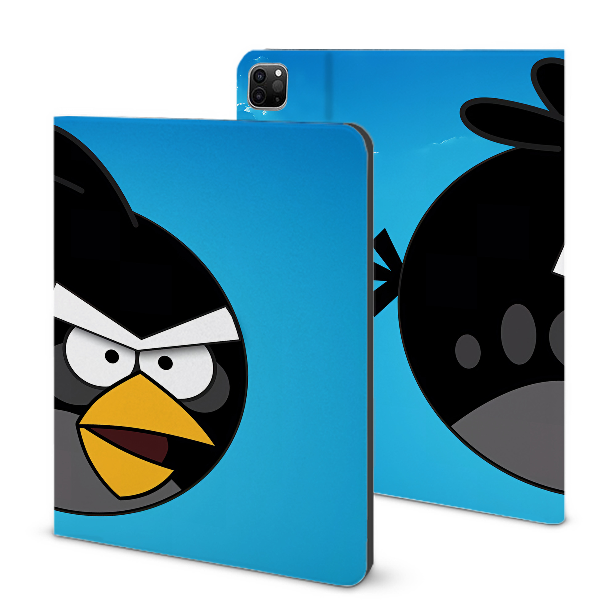 （画像用） Angry Birds アングリーバード IPad ケース ブック型 PUレザー TPU 耐衝撃 軽量 薄型 ペン収納なし 全面保護 IPad 各モデル対応